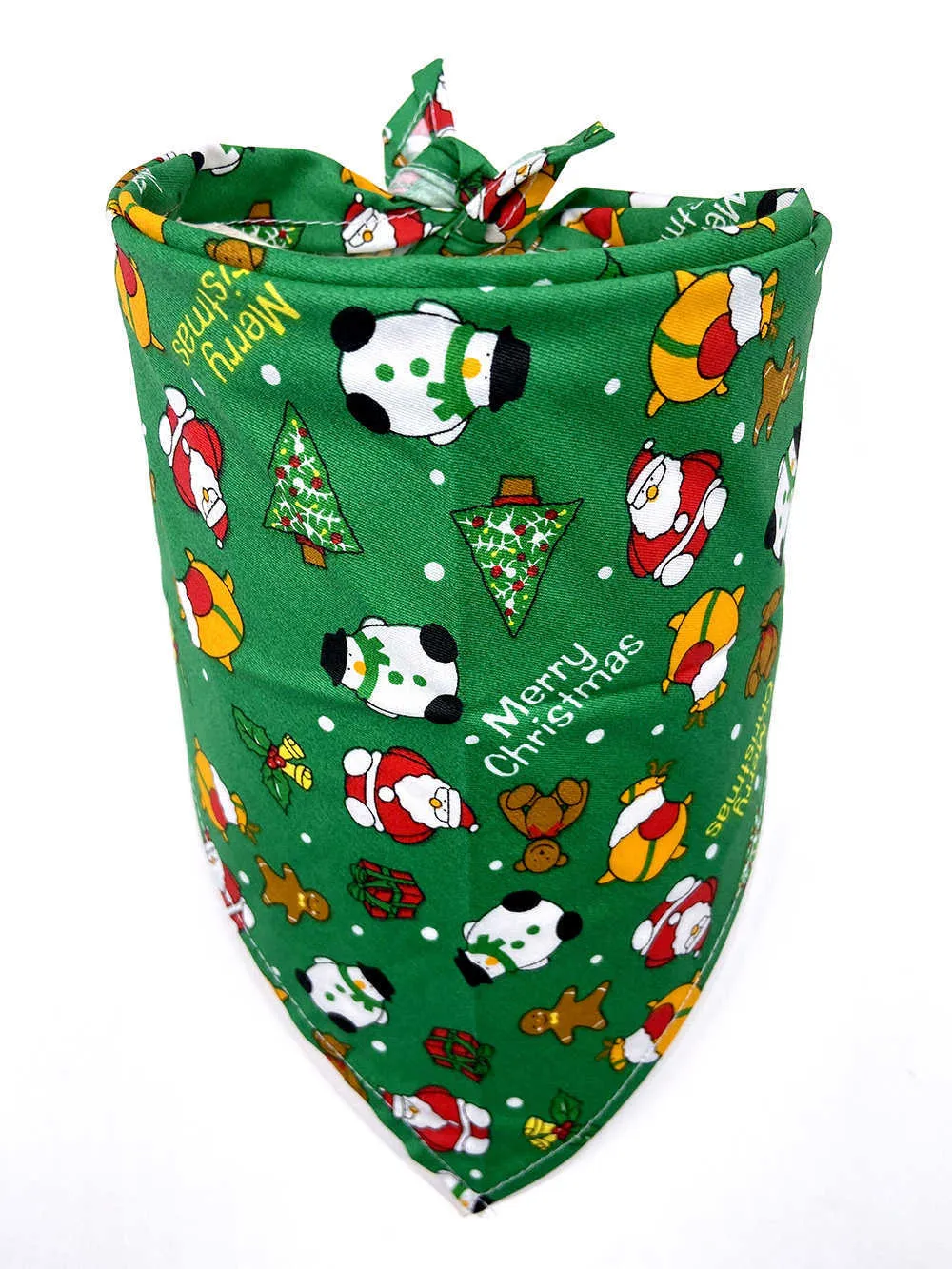 Hundkläder 6 Färghundar Bandana Christmas Pet Triangle Head Scarf Tillbehör Bibs för Doggy Cat