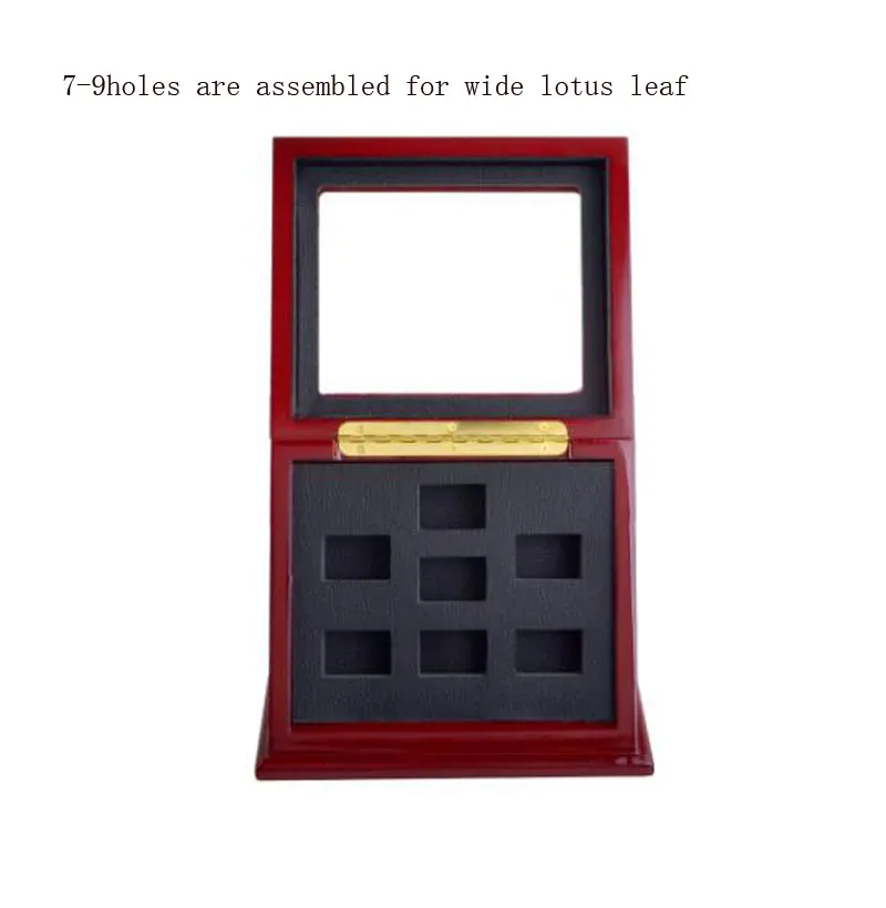 Sportmästerskap Big Heavy Display Wood Display Case Shadow Box utan ringar 2-9 Slots Ringar ingår inte216Z