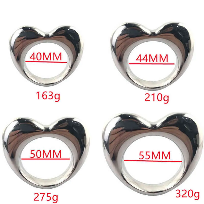 NXY Cockrings Date Cock Ring En Acier Inoxydable Hommes Érection Pénis Lourde Marchandises Intimes pour L'éjaculation Prématurée Homme Penisring 0214