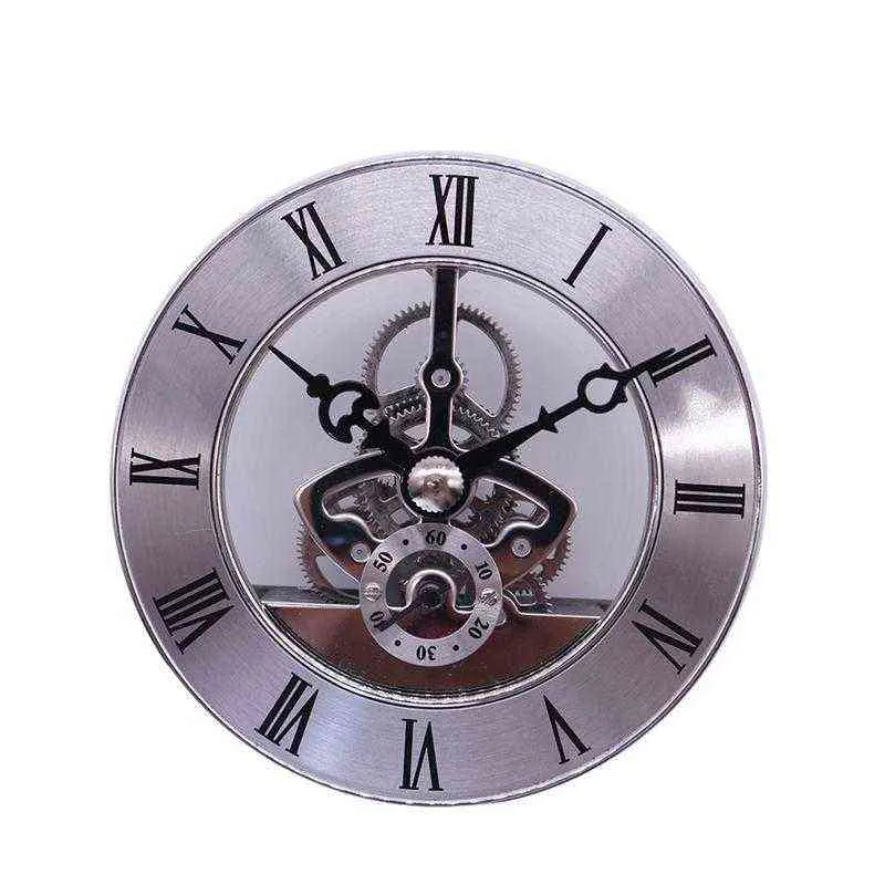 Engrenagem Relógio de Parede Decorativo Leve Prata Engrenagem Relógio de Parede Metal Para Família Amigos Presentes Relógio Antigo Engrenagem Movimento H1230
