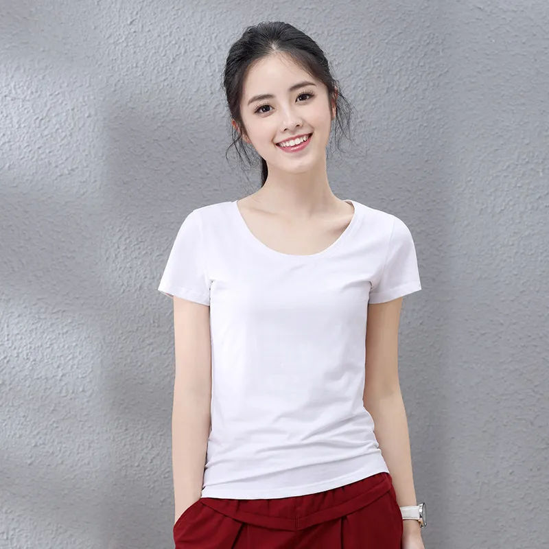 Nuove magliette da donna Fashion Cotton Thirts Tops Casual Tees Abbigliamento magliette femminile 210302