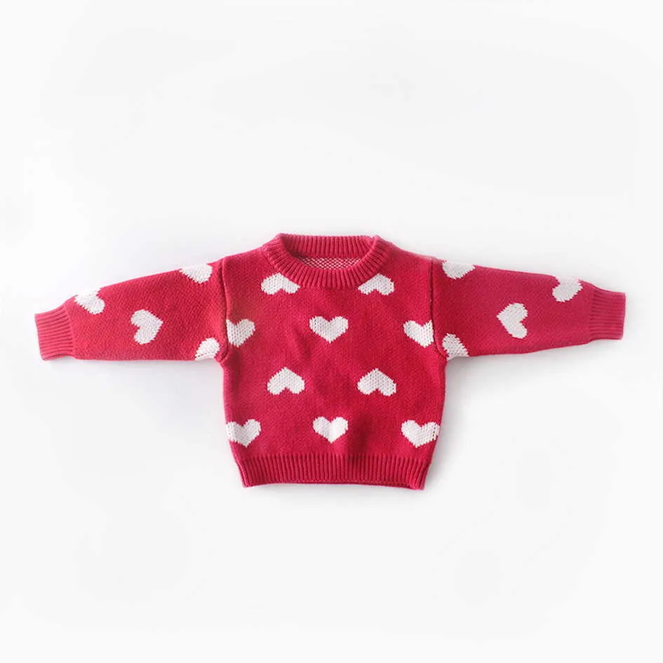 59-3-Love Heart Baby Girl Sweater