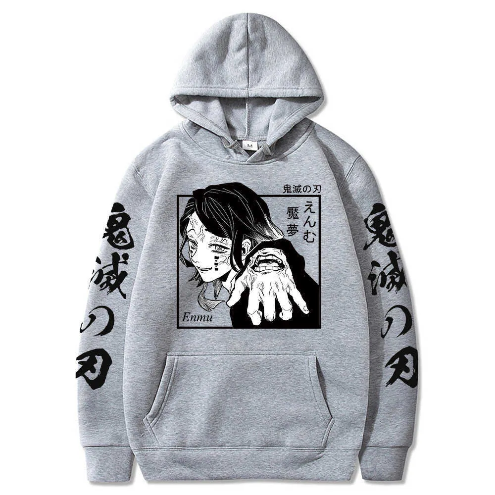Anime Hoodies Enmu Hoodie Pullover Sweatshirts Plus Sized Sudaderas Hoodie G10071721153