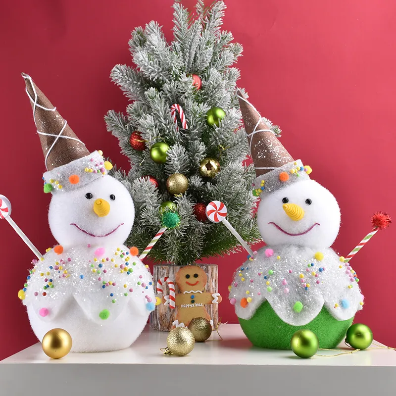 Decorazioni natalizie in schiuma a forma di pupazzo di neve decorazioni la casa fotografia disposizione della scena della finestra del centro commerciale decorazioni vestire T200909