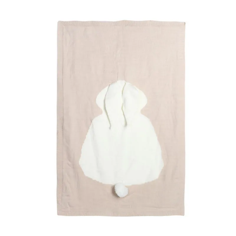 1 stück Decken Swaddle Baby Wrap Gestrickte Decke Für Kind Kaninchen Cartoon Plaid Infant Kleinkind Bettwäsche Swaddling Lassen Sie uns Machen 210309
