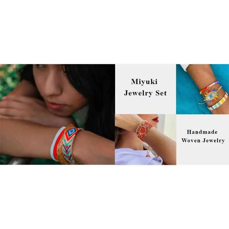 Go2BOHO Miyuki Armbänder handgefertigtes abgebildetes gewebtes Armband für Frauen 2021 Pulsera Samen Perlen Frauen 039S Schmuck Mexikanische Jewellery3314317