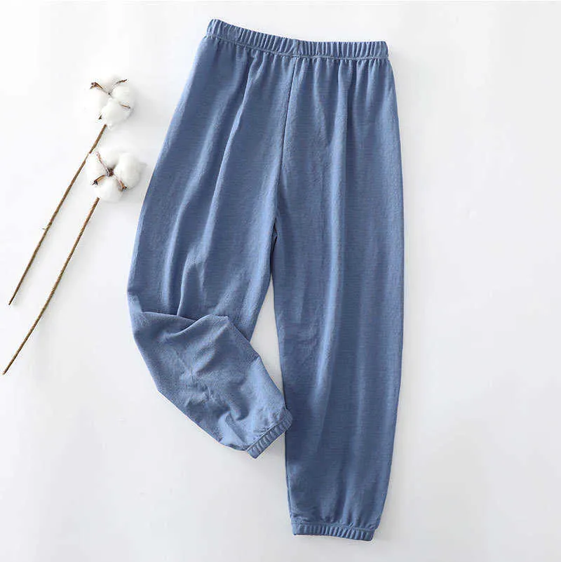 Bear Leader Girls Boys Summer Pants Fashion Kids Soft Solid Capris Toddler Baby Loose Clothing Children Casual Cool Pants 210708