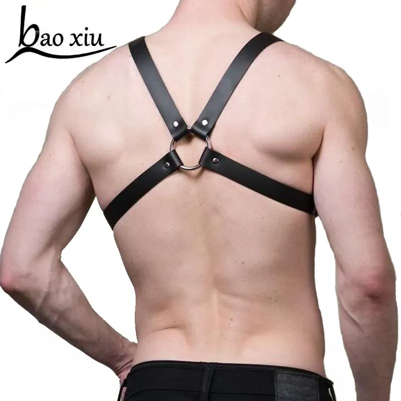 Novos homens vintage bondage couro cinturões góticos cowboy tampo de sutiã de sutiã tira do fetish women women harajuku corporal suspensório cinturão belts307n