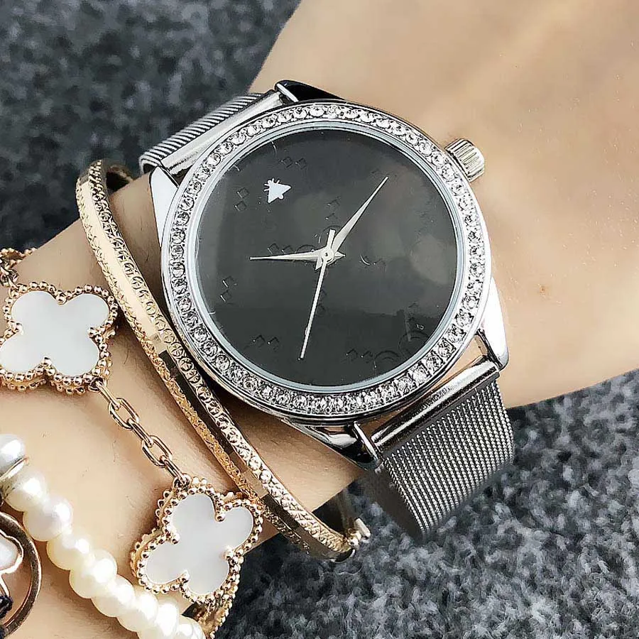 Popularna swobodna marka kwarcowa zegarek na nadgarstek dla kobiet z metalowym zespołem zegarków G56 2721