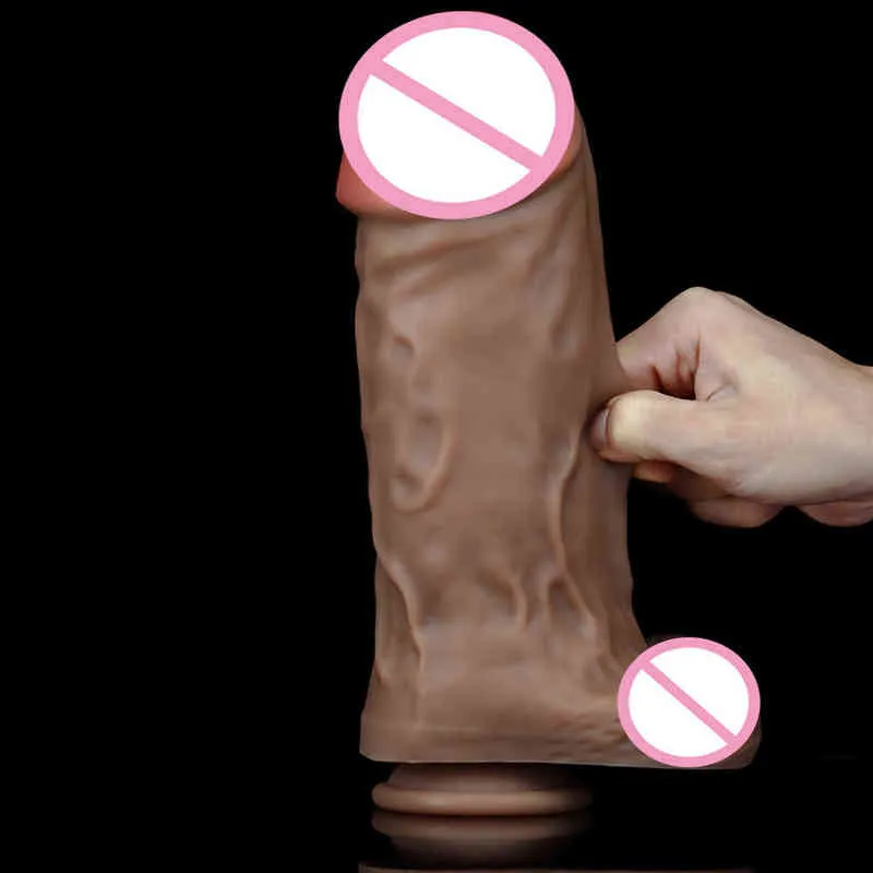 NXY Dildos Anal Toys Large Stallion Simulated Penis Lesbian Masturbation Thick Backyard Plug Massage Stick 0225