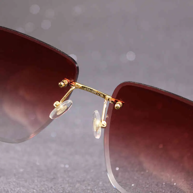 Квадратные французские солнцезащитные очки для мужчин и женщин Новый дизайнер Солнцезащитные очки Кадр Алмазная резка Мода Показать очки Oculos de Sol