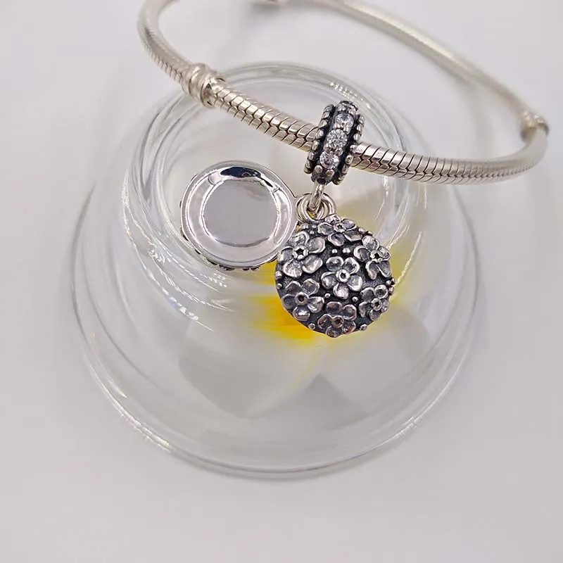 DIY charms onda ögonpärlor för smycken gör sötmotor pandora 925 silver anime armband kvinnor män kedja pärla halsband hänge födelsedaggåvor arrangör 791285cz