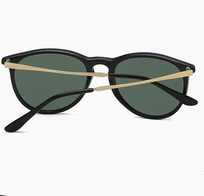 Klassiska Erika Solglasögon Kvinnor Brand Designer Mirror Cat Eye Sunglass Star Style Protection Sun Glasses UV400 med Boxes295T