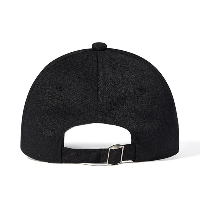 Ball Caps Men's Adjustable Baseball Cap Quick-drying Polyester Solid Color Breathable Curved Brim Sun Hat For Sports Outdoor