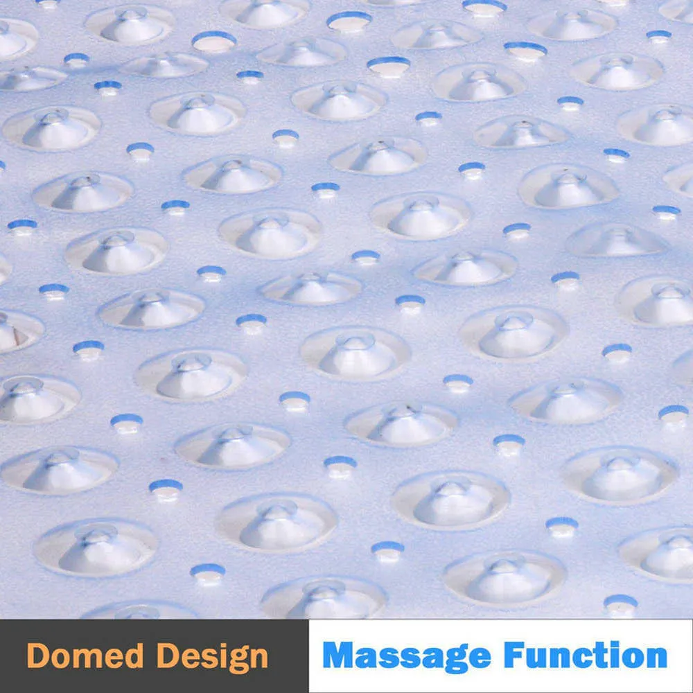 Bath Tub Mat Long 40x100cm PVC Anti-Skid Soft Room Massage Zuigbeker Non-Slip Tub Tapijt 211026