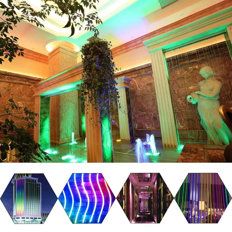 RGB LED pasek Neon piksel WS2812B DMX512 512 Waterproof pełny kolor LED Light DC 24V 12V238T