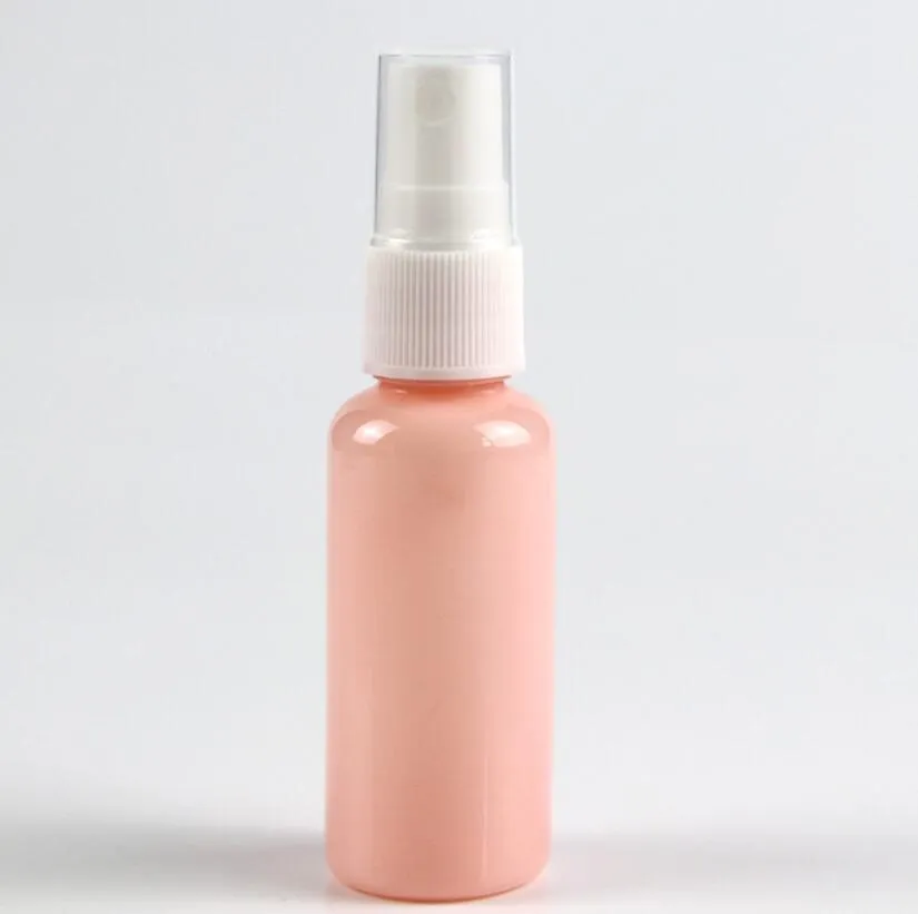 50 x 10 ml 20ml 30ml 50/60 / 100 ml rosa plast mini sprayflaskor Sprayer atomizer Tomma parfymresor flytande kosmetiska behållare