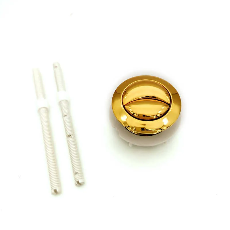 Dual Flush toilet tank Gold colour 38mm48mm58mm Button Round shape Toilet Push Buttons Bathroom Accessories 2107277144131