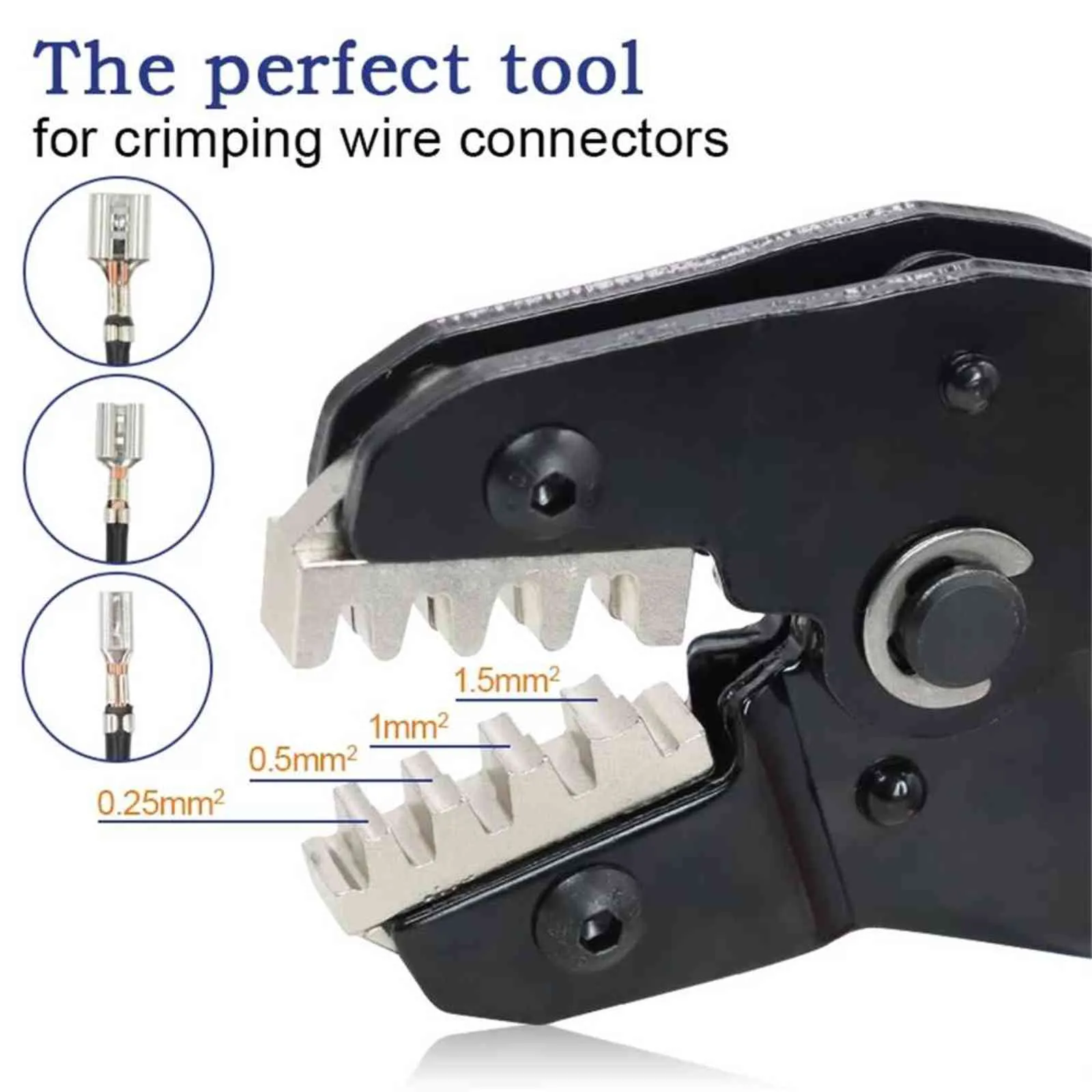 SN-48BS Crimping Pliers 0.25-1.5mm2 23-16AWG With Tab 2.8 4.8 6.3mm Terminal Box Car Connector Wire Electrician Tools 211110