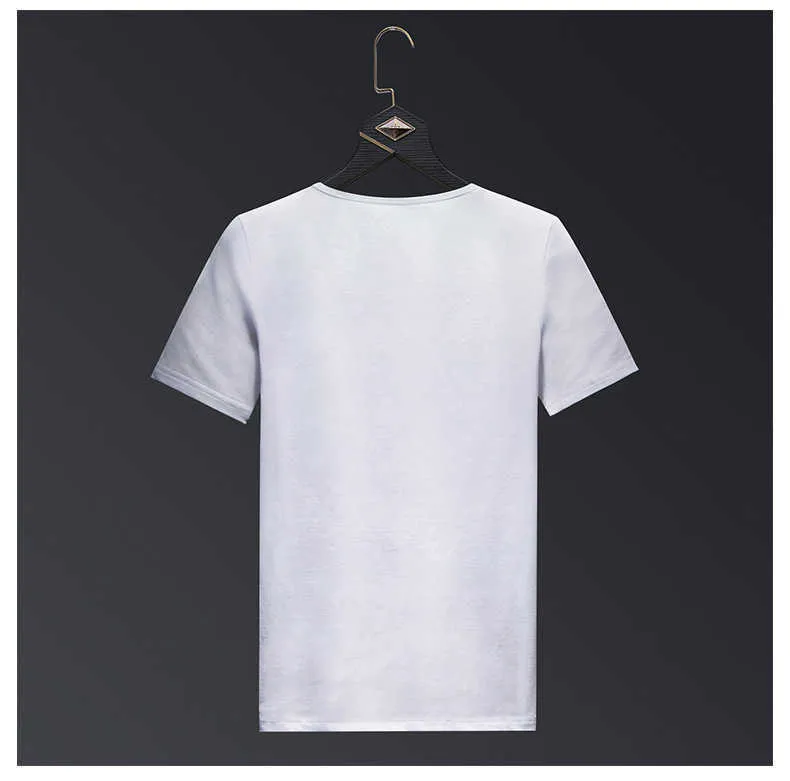 Couronne s T-shirts Hommes Marque À Manches Courtes De Mode Homme Streetwear O Cou Mince Modal Coton T-shirts Plus La Taille 6XL 210716