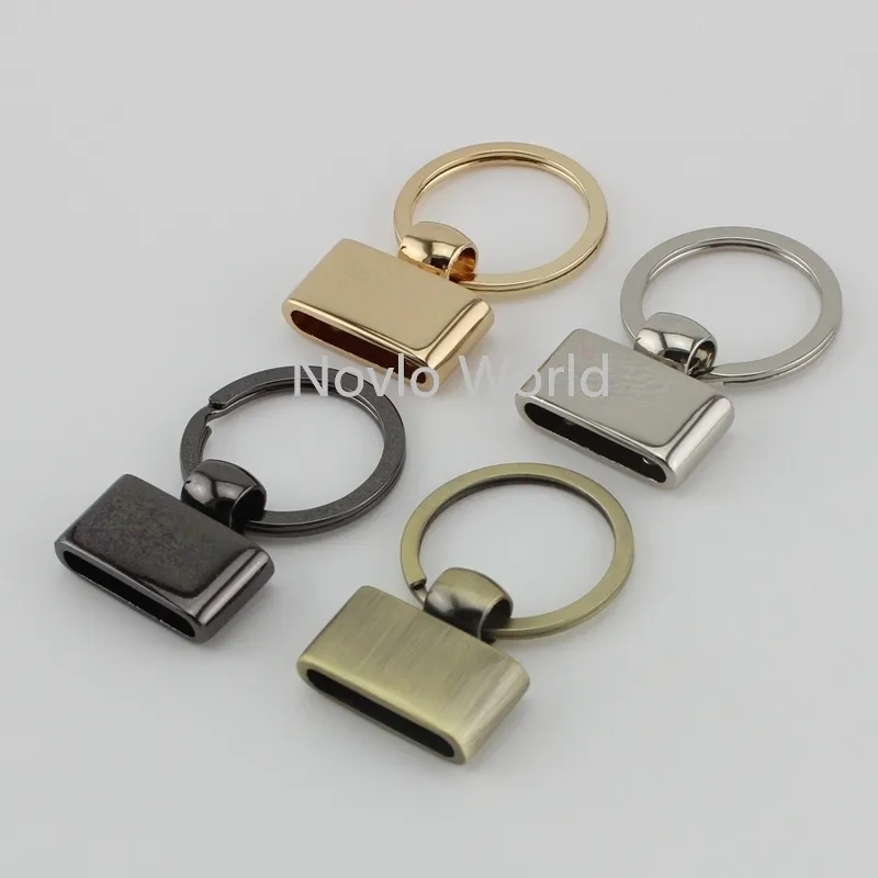 10 stcs 5 kleuren 45x27mm T-vormige sleutel FOB met 24 mm Split-sleutelringen Key FOB Hardware Keychain Accessoires Sleutel FOB 210302278DD