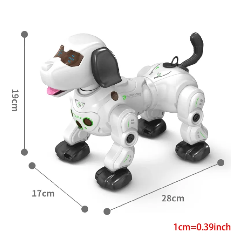 2.4G Remote Control Robot Dog Infrared Tracking Spray Wireless Smart RC Puppy Q6PD bambini