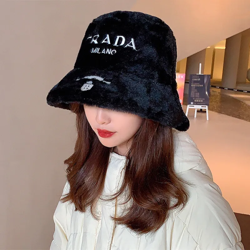 Pファッションデザイナーレターメンズレディースの冬のバケツ帽子折りたたみ式キャップ
