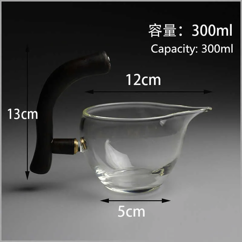 Service à thé en verre résistant à la chaleur déviation magnétique de l'eau couvercle rotatif bol fabricant semi-automatique pot paresseux Kungfu 210813