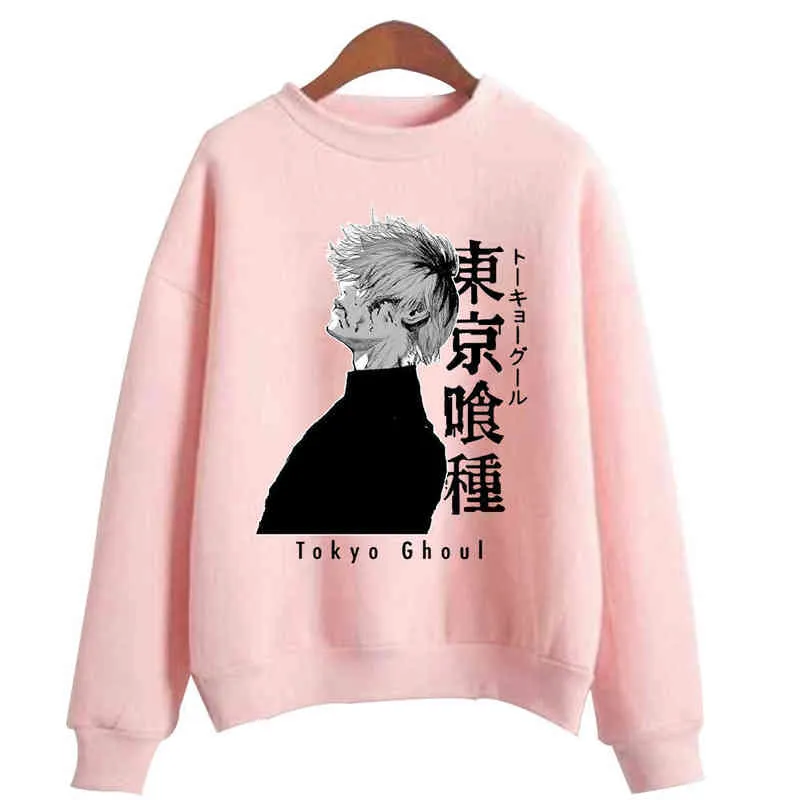 Hoodies do ghoul de Tóquio com capuz Kaneki Ken Ken Camisolas Cozy Tops H1227