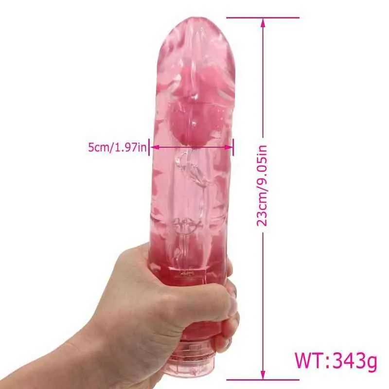 NXY wibratory sex duże grube dildo wibrator galaretki wibracyjne kogut realistyczny ogromny penis g spot zabawki dla kobiety kobieta masturbator 1220