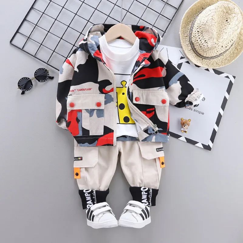 2021 Vêtements pour enfants Bébé Garçons Costume Dessin animé oiseau Survêtement Hauts Pantalons Enfants printemps Garçons Tenues filles infantil Nouveau-né Ensemble 21039947740