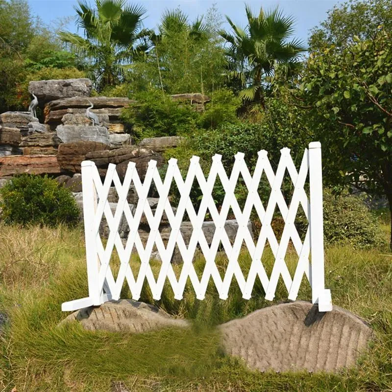 フェンシングトレリスゲート格納式拡大木製フェンスペットの安全性パティオガーデン芝生の装飾炭化抗腐食296H