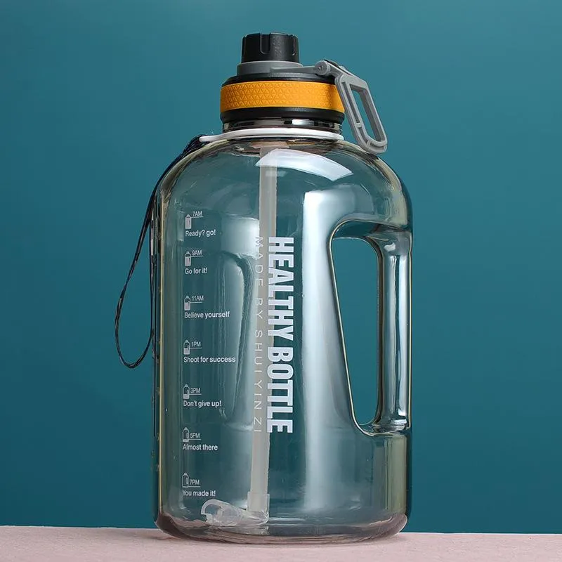 2.2L Large Capacity Bottle Sports Water For Outdoor Hiking Climbing A Free Portable Transparent Fitness GYM Kettle 220309
