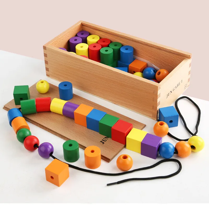 Wooden montsori toy materials 15 in 1gam wooden puzzle educational Froebel toys for child educational6588235271Z