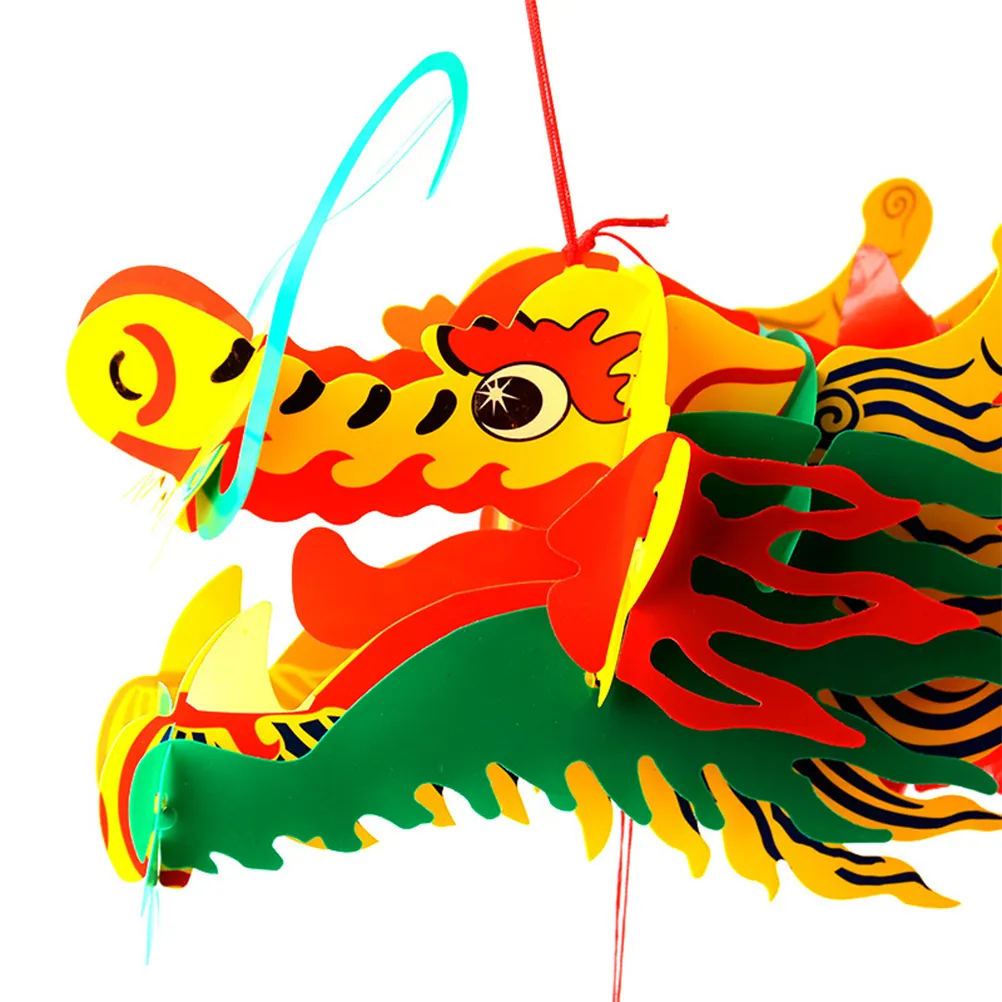 Ornements de lanterne suspendus en plastique de lanterne de Dragon de festival de printemps de nouvel an chinois pour la décoration
