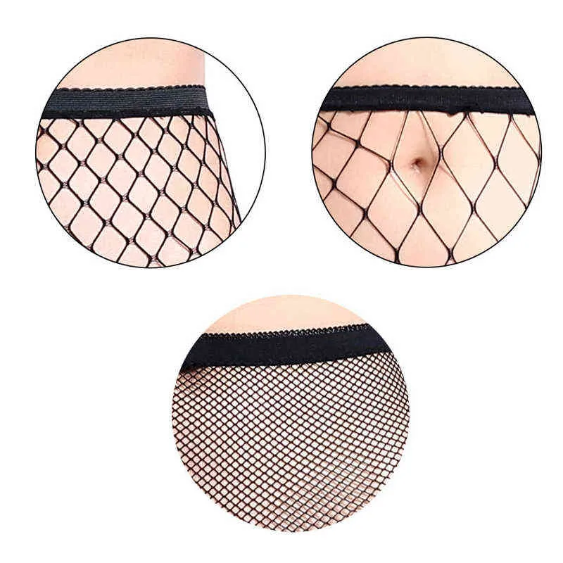Sexiga Kvinnor Pantyhose Fishnet Strumpor Underkläder Small Middle Big Mesh Fish Nets Tights Anti Hook Nylon Collant Panty Tights Y1130