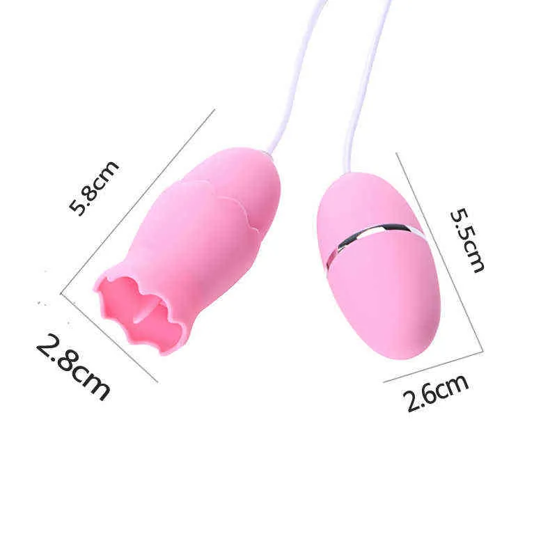 NXY oeufs mamelon Clitoris simulateur langue oeuf boules vaginales Double vibrateur jouets sexuels pour femme vagin produits intimes adultes boutique 1124