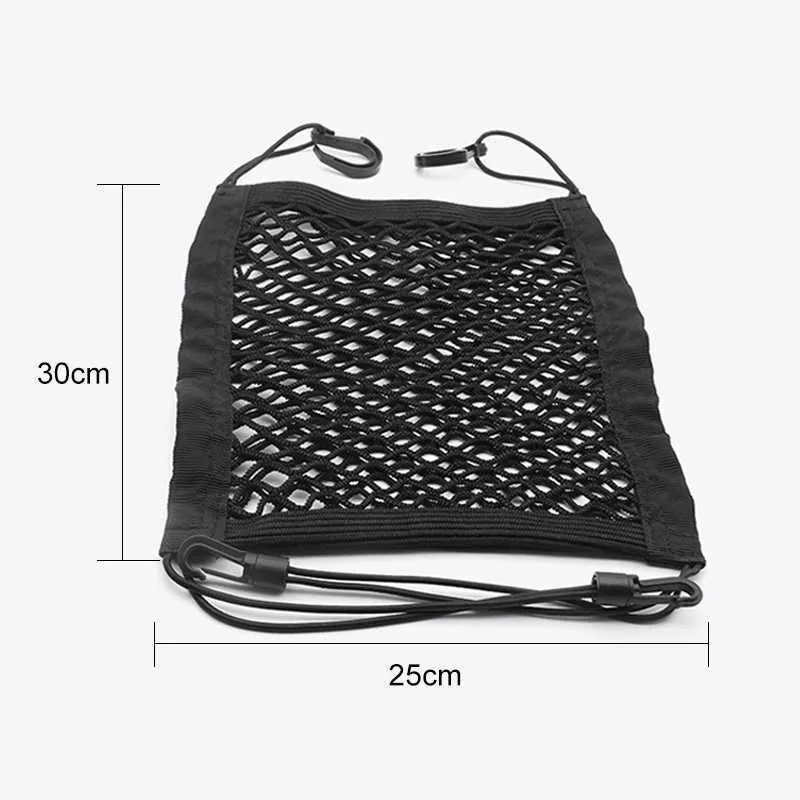 30 * 25 cm forte elástico de carro organizador assento back armazenamento malha rede de malha entre sacos de bagagem Bolso estilo