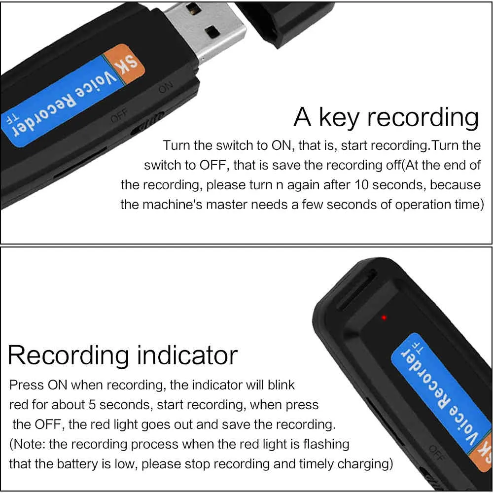 car dvr Mini Small U Disk USB Voice Pen Dictaphone Professional Flash Drive Digital Audio Recorder Micro SD