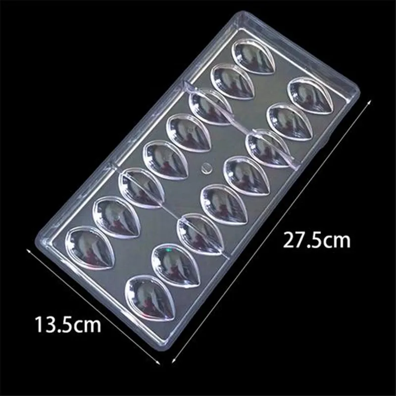 Chocolate Mold Lotus Shape Drop Water Bakeware PC Transparent Candy Making Pastry Tool Mold9