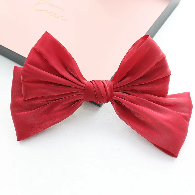 2021 Baby Girls Bowknot Princess Barrette Sweet Kids Candy Color Bow Fancy Haugh Clip Children Party Party Hair Pin ﾠ Hair Cancory C6830