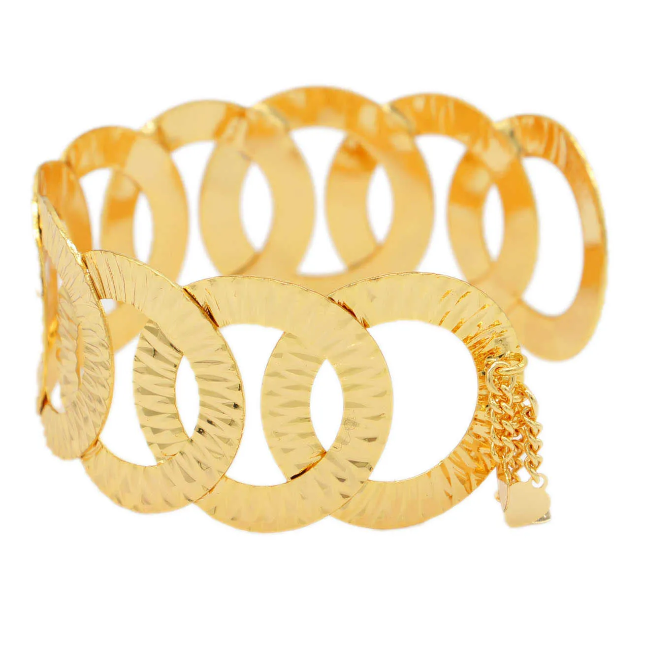 여성을위한 Pinxun New Cuff Bracelet 골드 컬러 웨딩 보석 아프리카 중동 아랍 두바이 Bangles 엄마 선물 Q0720