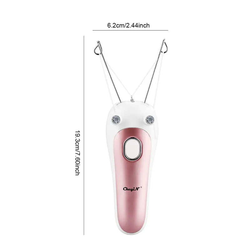 Depiladora USB para mujer, depiladora de hilo de algodón con luz LED, depiladora para mujer, depiladora femenina, herramientas para el cuidado de la belleza facial y corporal 278u