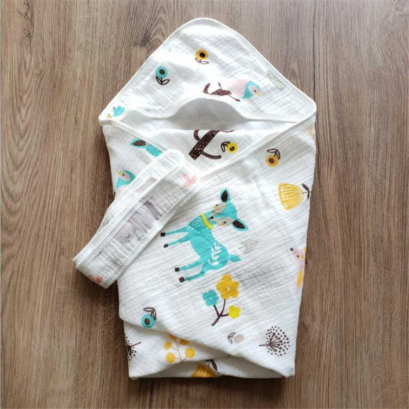 Asciugamano Super Soft Baby Hooded Accappatoio Accappatoio letto a pelo Bag Swaddle Wrap Coperte Born Bath Poncho SpA S 210728