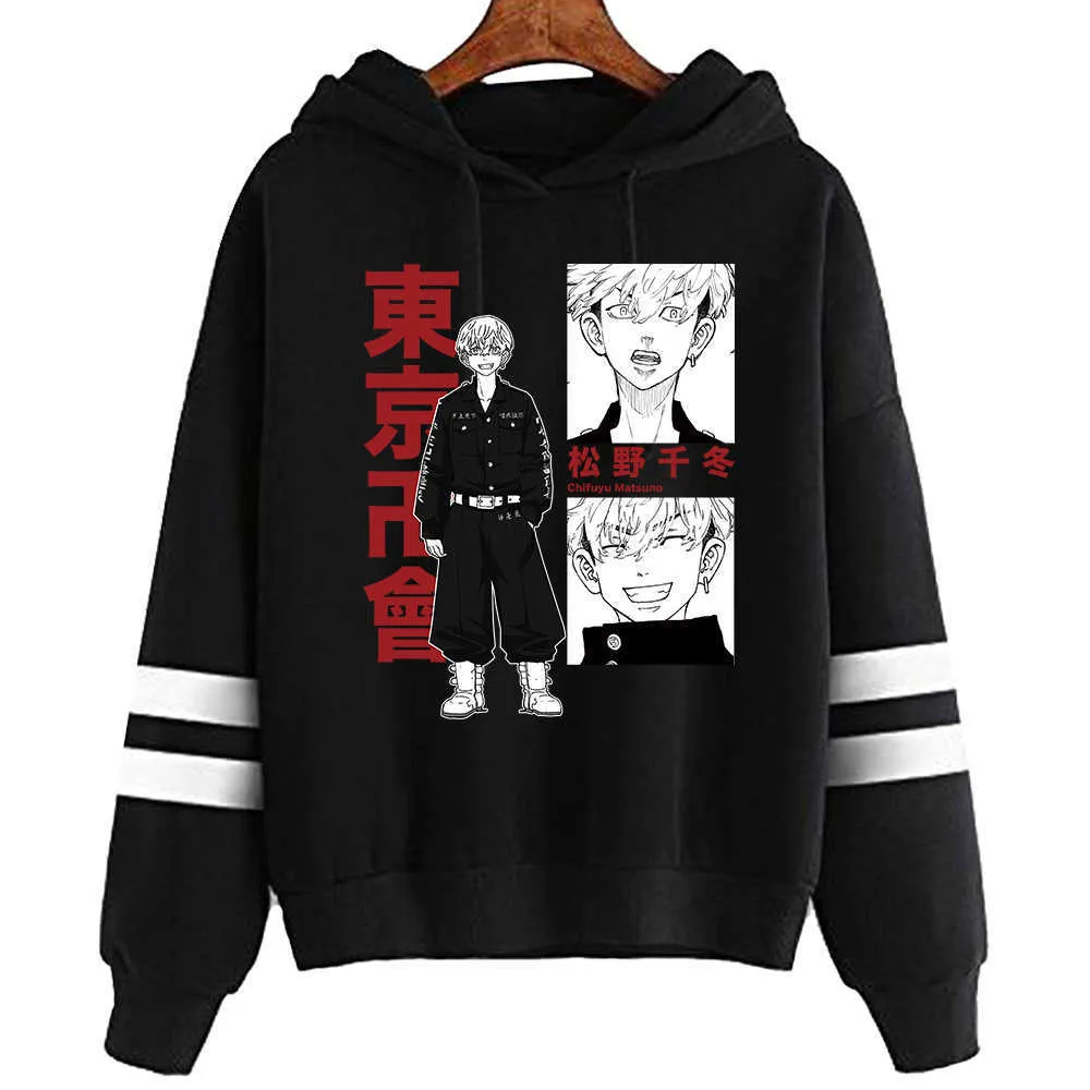 Anime Tokyo Revengers Hoodies Fashion Men Women Sweatshirts Casual Hooded Harajuku Sportswear Hoodies H0910