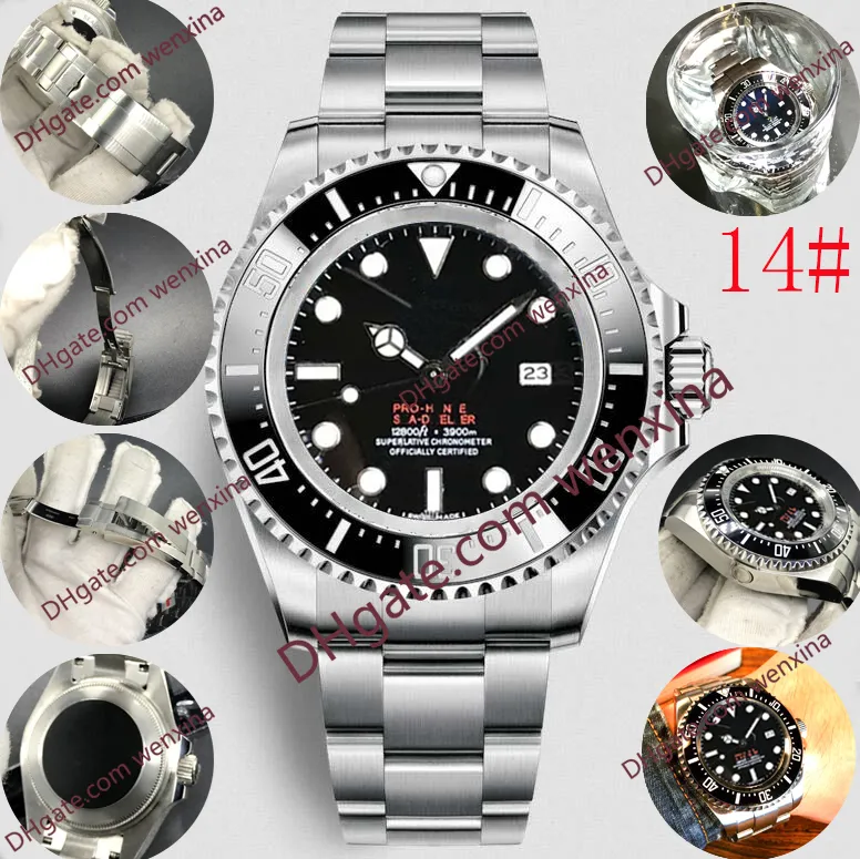 17 färger kvalitetsmän titta på keramisk bezel 44mm stanless stål automatiskt högkvalitativt företag casual mens titta vattentätt WR2238385