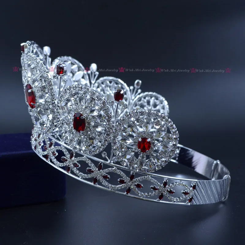 Rhinestone Crown Miss Beauty Crowns for Pageant Contest Privat Custom Round Circles Bridal Wedding Hair Smycken Pannband MO228 Y2321J