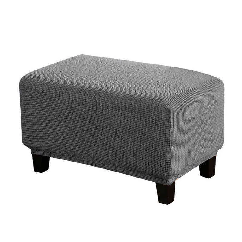 Прямоугольный стул крышка упругих османских ног для дома для дома для домашнего дивана протектор 211207