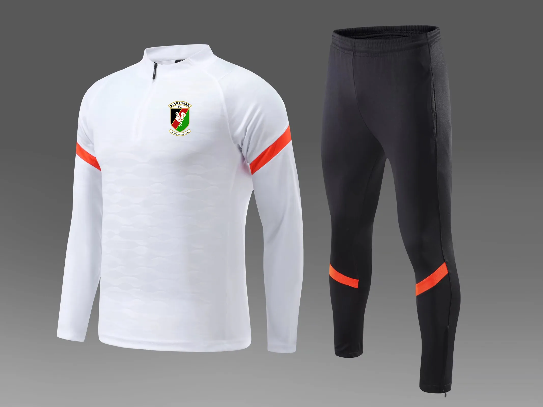 Мужские футбольные спортивные костюмы Glentoran F C для бега на открытом воздухе, тренировочный костюм для осени и зимы, детские футбольные домашние комплекты, индивидуальный log3000