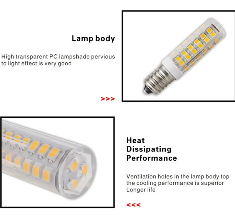 lotto E14 LED LAMPO 3W 4W 5W 7W 220V 240 V LED BULB DI MAG 33 51 75 SMD2835 360 BRUAME Mini lampadario in ceramica di alta qualità 278W